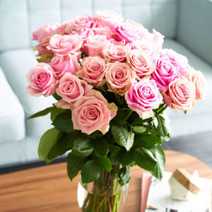 Exquisite Pink Long Stem Roses [40Boxes Exclusive]