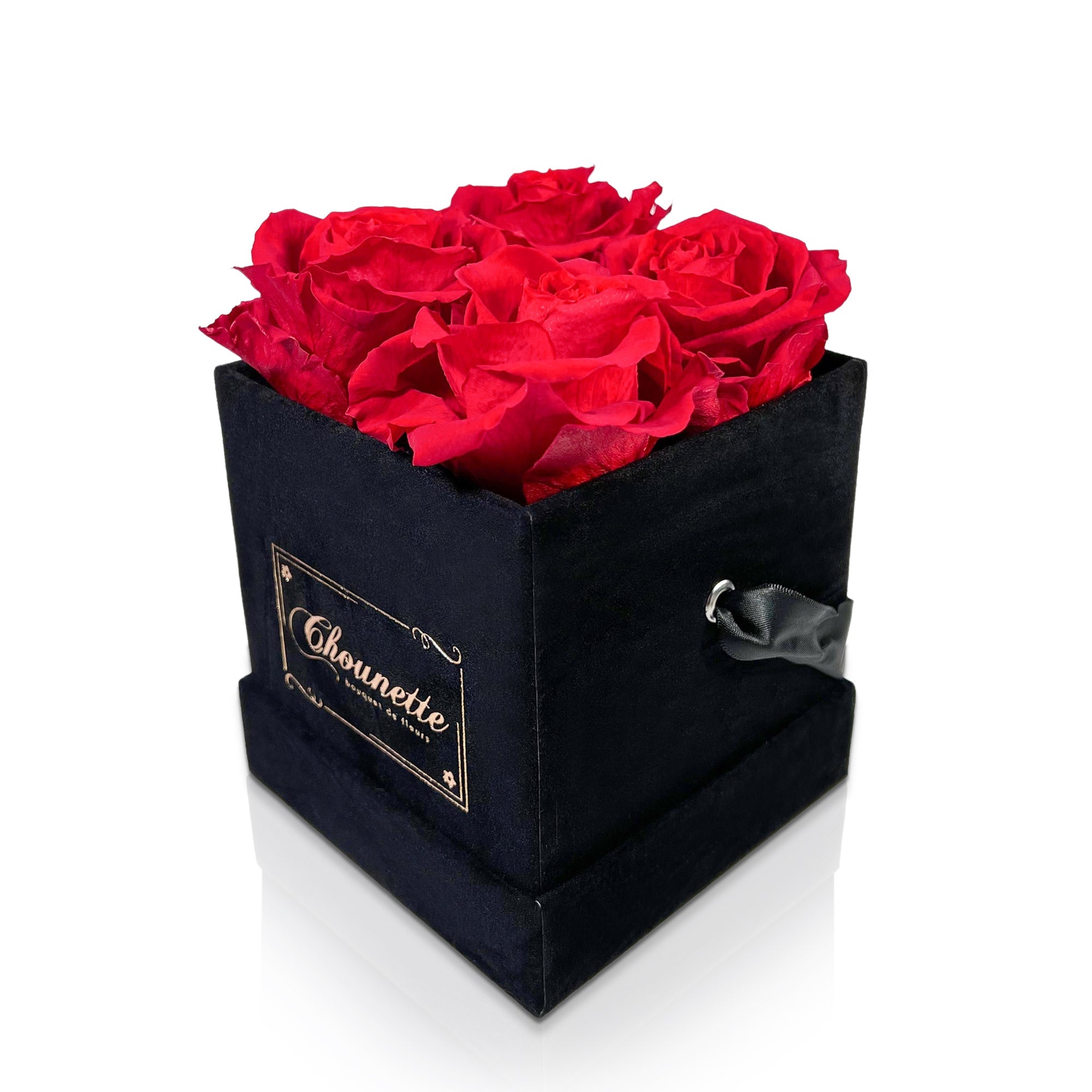 4 Preserved Roses in Premium Box (Lasts 1 Year!)